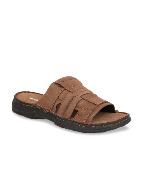 

Weinbrenner Men Brown Leather Comfort Sandals