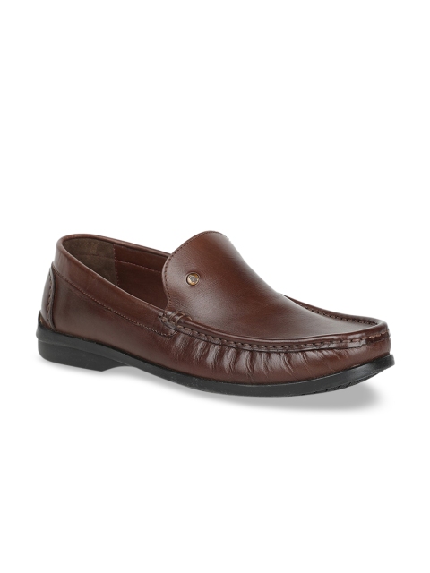 

Hush Puppies Men Brown Solid Loafers
