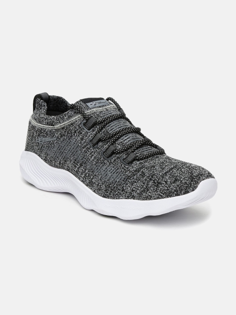 

Xtep Men Black Textile Running Shoes
