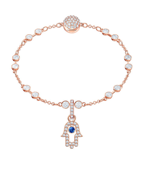 

Swarovski Remix Collection Hamsa Hand Charm, Multi-colored, Rose-gold tone plated