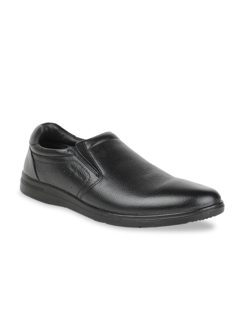 

Hush Puppies Men Black Leather Formal Slip-On