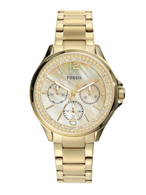 

Fossil Women Gold Analogue Watch ES4780