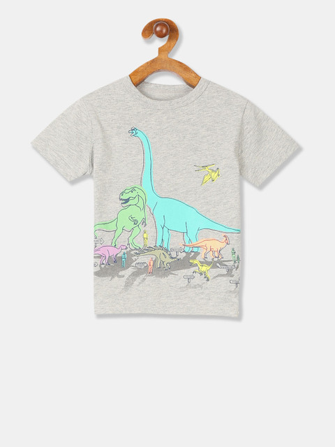 

GAP Toddler Boy Grey Short Sleeve Cotton Jersey Graphic T-Shirt