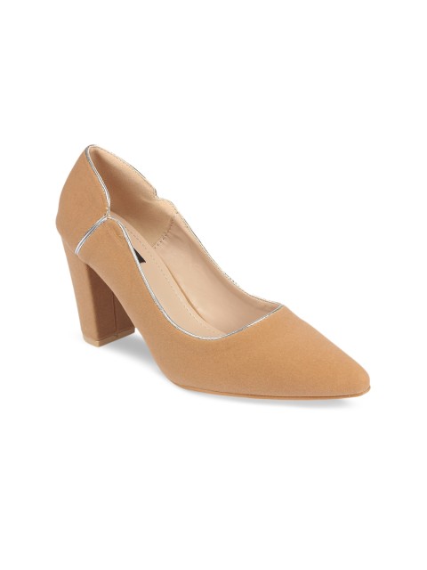 

Flat n Heels Women Beige Solid Pumps