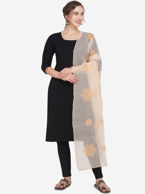 

mf Beige Embroidered Dupatta