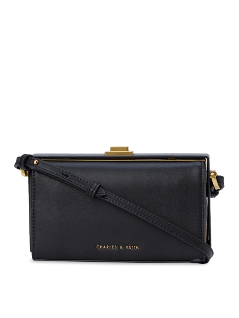 

CHARLES & KEITH Black Solid Sling Bag
