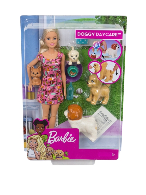 

Barbie By ToysRus Girls Pink Doggy Daycare Playset