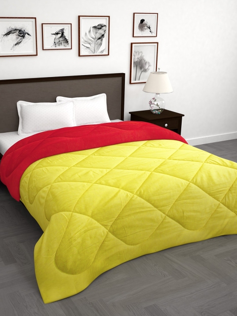 

Story@home Yellow & Red Solid Mild Winter 200 GSM Double Bed Comforter