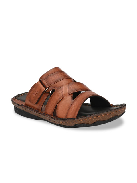 

Hitz Men Brown Leather Sandals
