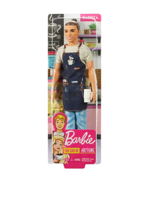 

Barbie By ToysRus Girls Multicoloured Ken Career Barista Doll, Multi