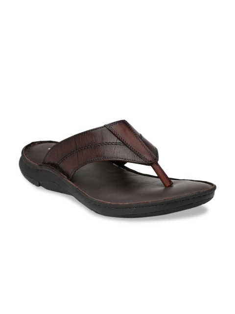 

Hitz Men Brown Leather Comfort Sandals
