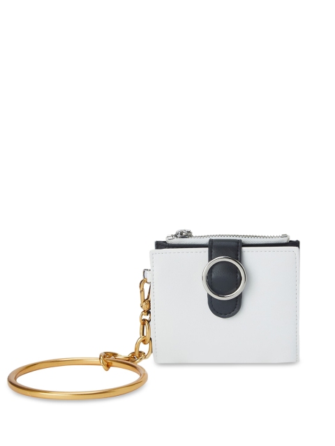 

CHARLES & KEITH Women White & Black Solid Money Clip