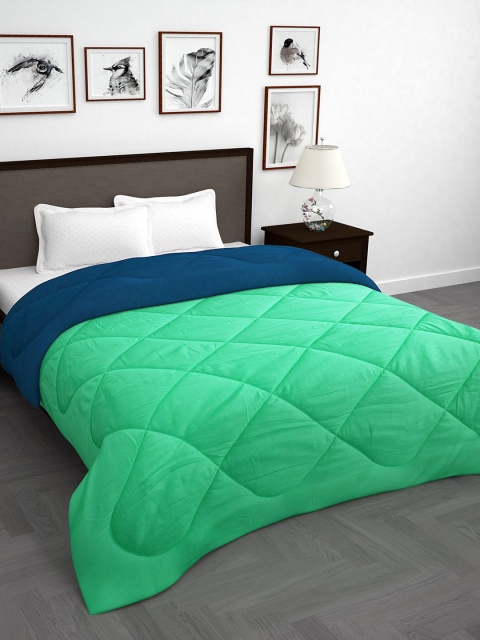 

Story@home Green & Teal Solid Mild Winter 200 GSM Double Bed Comforter