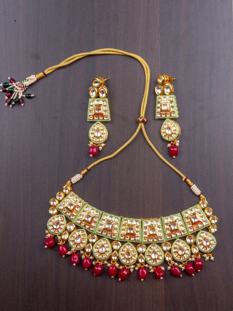 

MORKANTH JEWELLERY Gold-Plated Handcrafted Necklace, White