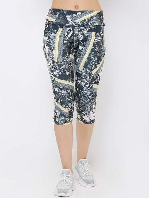 

Heart 2 Heart Women Multicoloured Printed 3/4th Length Tights, Multi