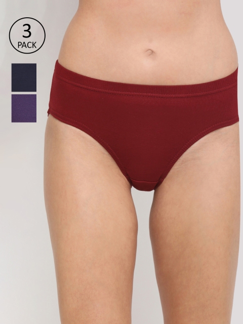 

DIXCY SCOTT Slimz Women Pack Of 3 Assorted Basic Briefs K1-PR64333