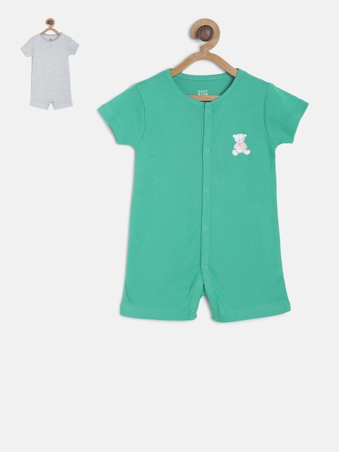 

MINI KLUB Infants Boys Pack Of 2 Rompers, Green