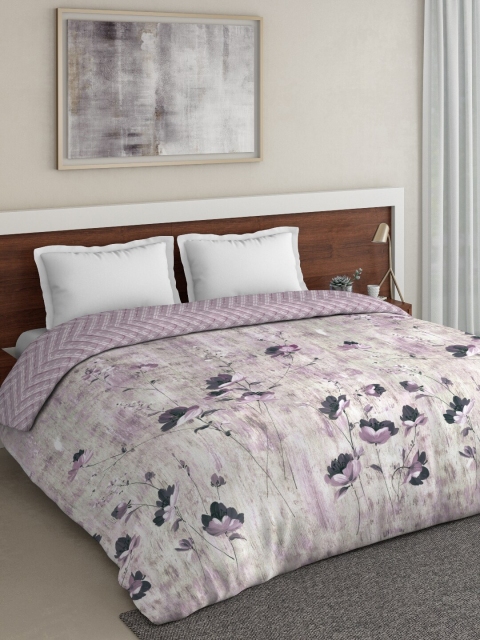 

DDecor Pink Floral Print Double Duvet Cover