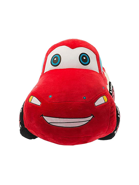 

Dimpy Stuff Kids Red & Yellow Cartoon Character Mc Queen Car Stuffed Soft Plush Big Toy