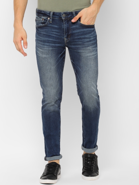 

AMERICAN EAGLE OUTFITTERS Men Blue Skinny Fit Mid-Rise Clean Look Jeans