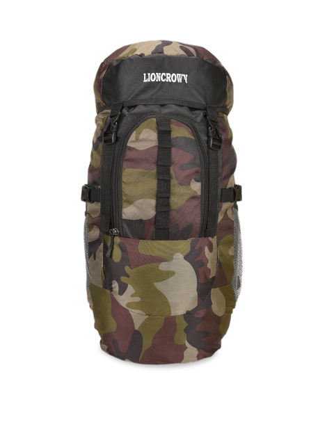 

Lioncrown Unisex Green & Brown Camouflage Medium 45 Litres Rucksack
