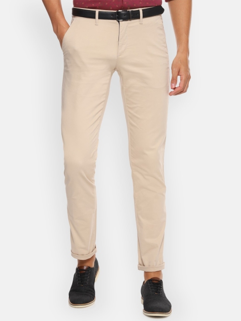 

Louis Philippe Sport Men Beige Slim Fit Solid Regular Trousers