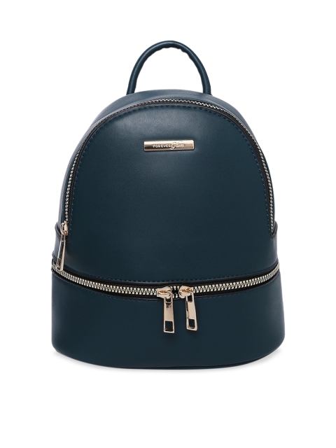 

Forever Glam by Pantaloons Women Blue Solid Backpack