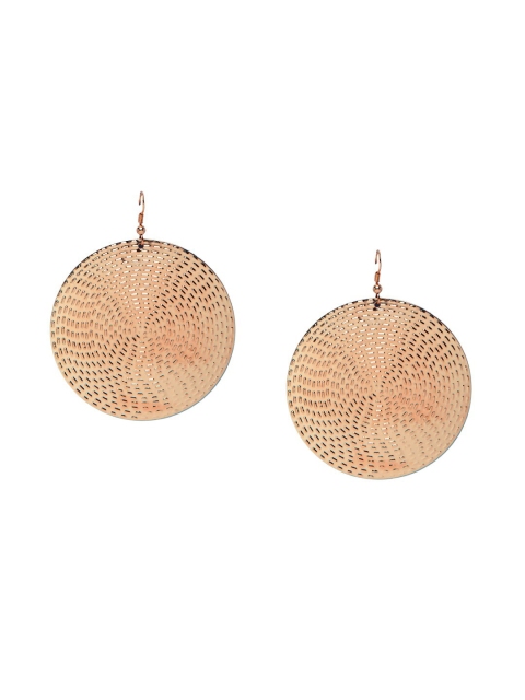 

INDYA Gold-Plated Circular Drop Earrings
