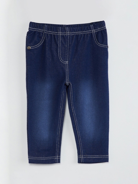 

max Infant Girls Blue Stonewashed Jeggings