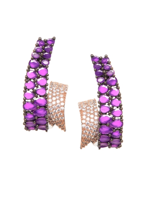 

INDYA Gold-Plated & Purple Classic Studs
