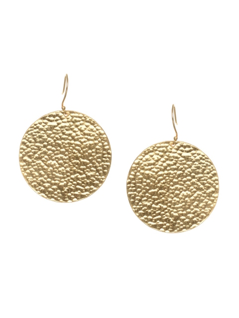 

INDYA Gold-Plated Circular Drop Earrings