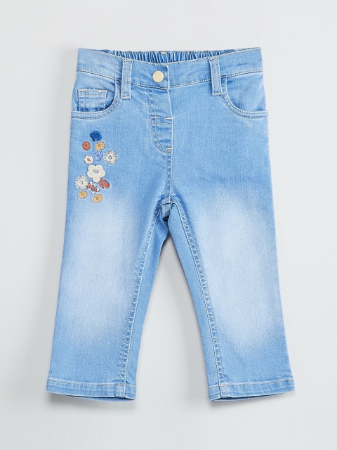 

max Girls Blue Regular Fit Low-Rise Clean Look Jeans