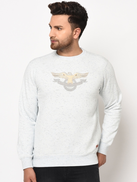 

98 Degree North Men Grey Printed Sweatshirt