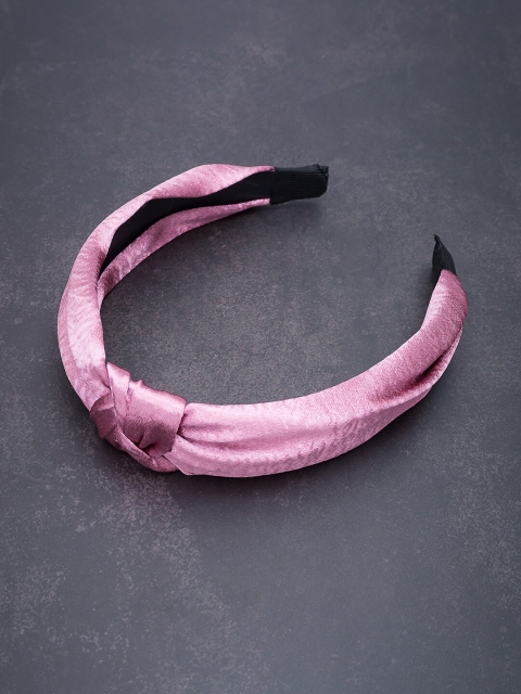 

Golden Pink Solid Knot Style Hair band