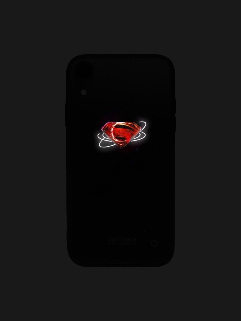 

macmerise Black & Red Superman Supermacy Lumous iPhone XR Case