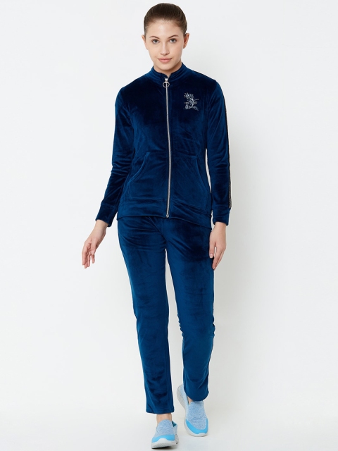 

Sweet Dreams Women Navy Blue Solid Tracksuit