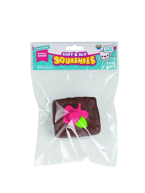 

ORB Unisex Kids Brown & Pink Soft N Slo Squishies Sweet Shop Brownie