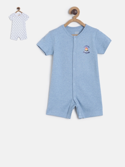 

MINI KLUB Infants Boys Pack Of 2 Rompers, White