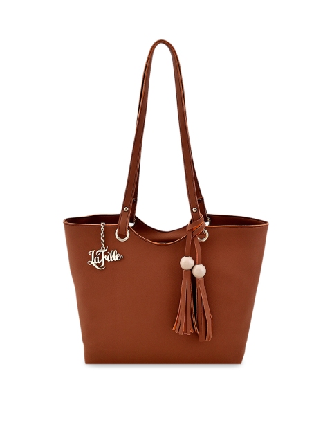 

LaFille Tan Brown Solid Shoulder Bag