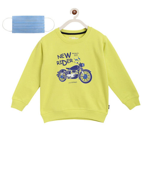 

Lil Tomatoes Boys Green Printed Sweatshirt