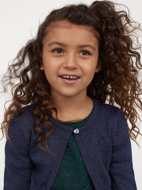 

H&M Girls Blue Glittery Bolero Jacket