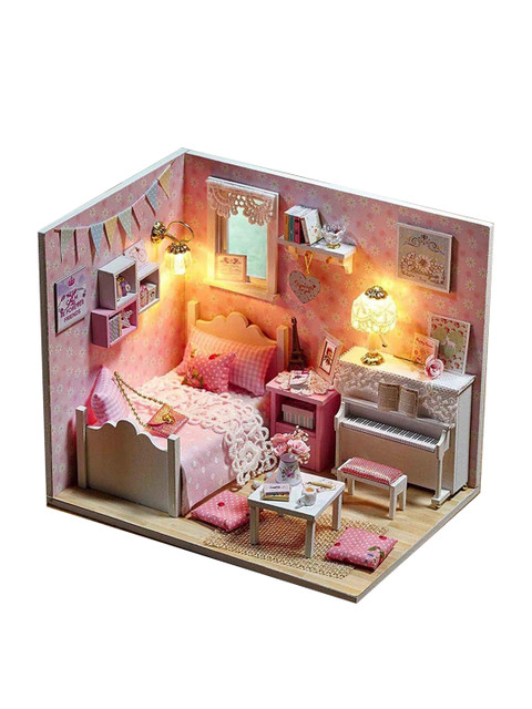 

Webby Unisex Kids Multicoloured Wooden House, Multi