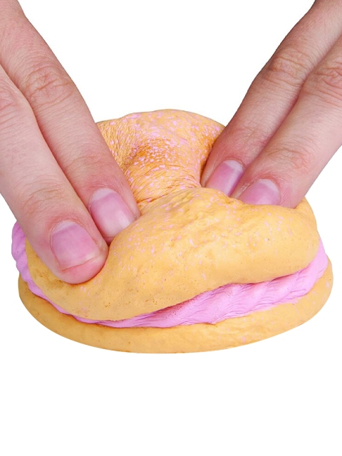 

ORB Kids Beige & Pink Soft N Slo Squishies S1 Cream Puff Strawberry Soft Toy