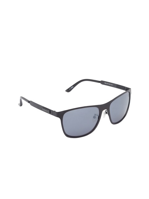 

Reebok Unisex Rectangle Sunglasses RBK AF21 BLK APC, Grey