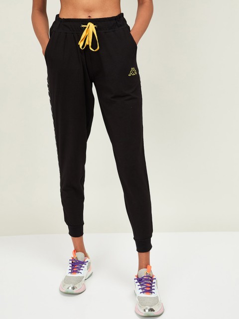 

Kappa Women Black Solid Slim Fit Joggers