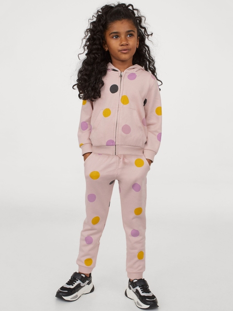 

H&M Girls Pink Printed 2-piece Sweatshirt Set