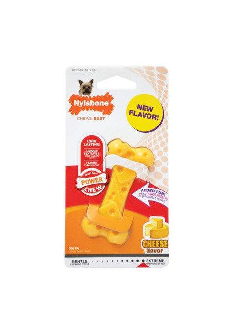 

Nylabone Yellow Durachew Cheese Flavour Dog Chew Toy