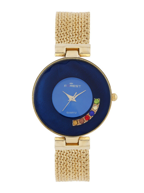

FOREST Women Blue Analogue Watch FR-10901-RGDBL