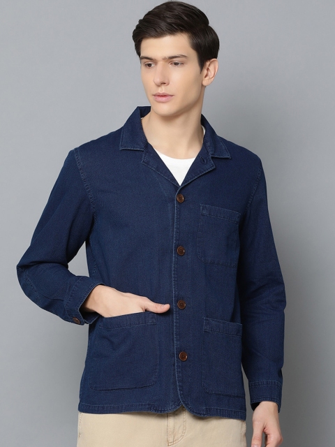 

GANT Men Blue Solid Denim Jacket