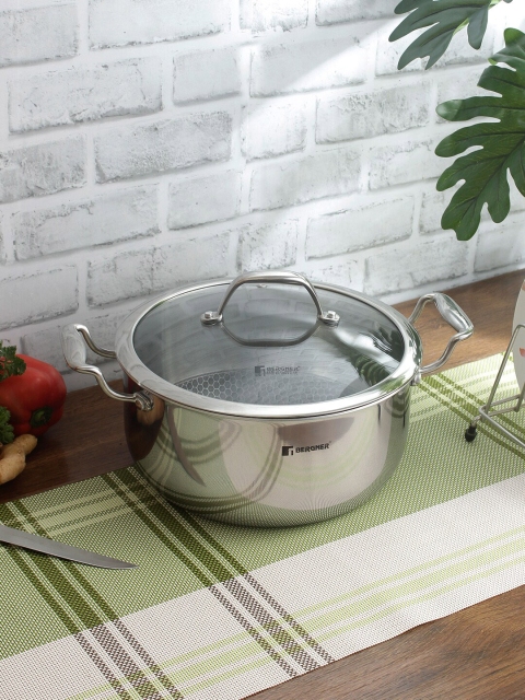 

BERGNER Silver-Toned Stew Pan With Induction Base